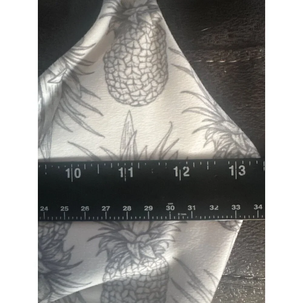 Wildfox Sweet Pineapple Print Sports Bra Women’s Size S Athleisure Active Y2K